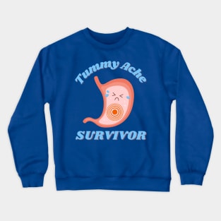 Cute Kawaii Tummy Ache Survivor Crewneck Sweatshirt